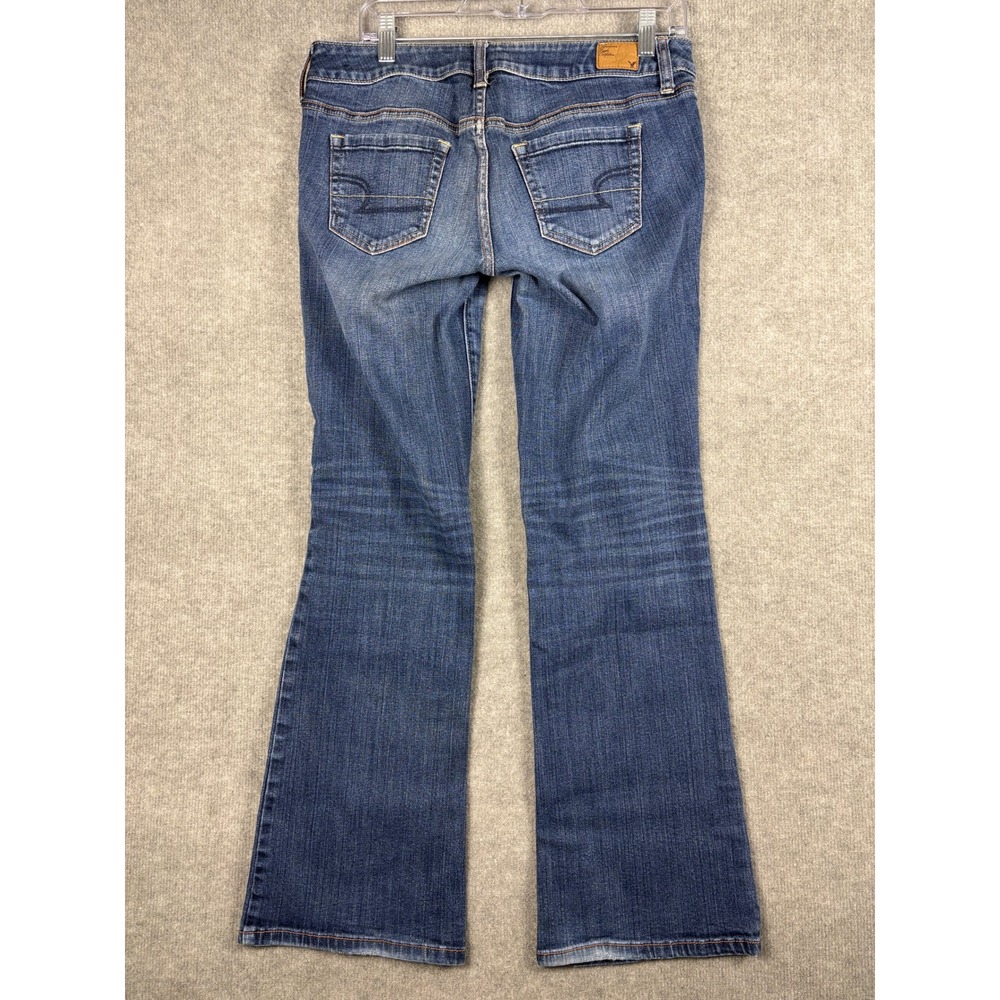 American Eagle Favorite Boyfriend Fit Stretch Jeans Medium Wash 8 Blue - Picture 3 of 10